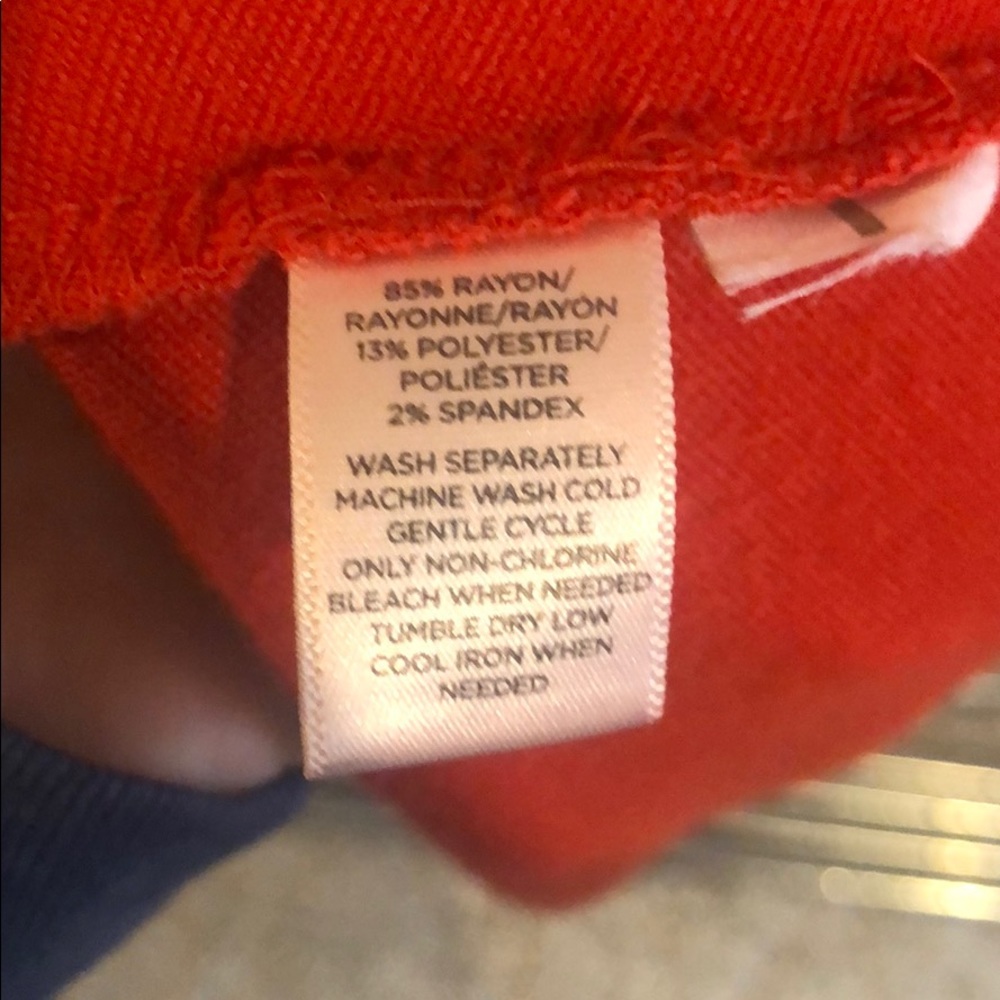 Loft Red Fit & Flare Dress - Picture 6 of 7